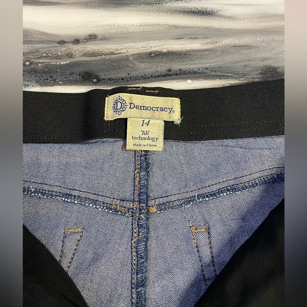 Democracy Ab Technology Freedom Ankle Skinny Jeans Size 14